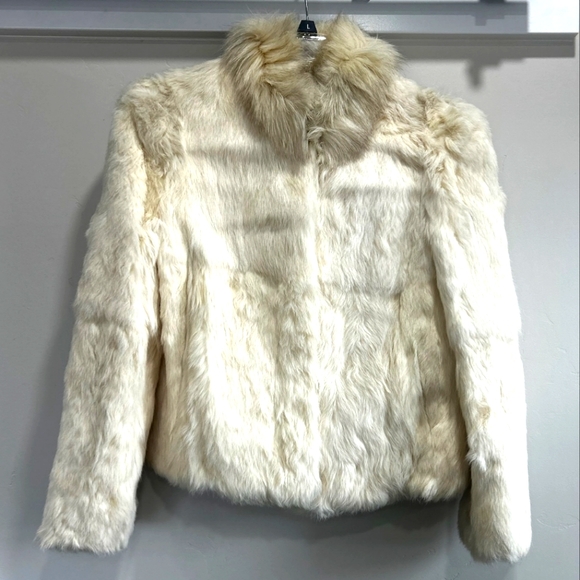 Safuron Jackets & Blazers - 80s Vintage Glam Rabbit Fur Coat
